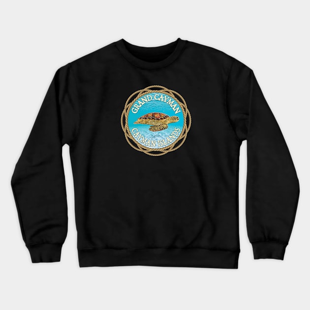 Grand Cayman, Cayman Islands, Gliding Sea Turtle Crewneck Sweatshirt by jcombs